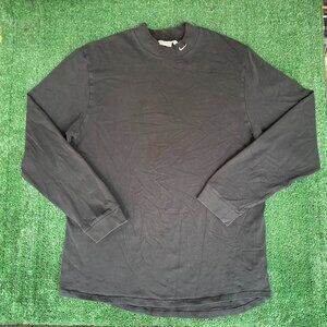 Vintage Y2K Nike Logo Shirt Mock Neck Swoosh Long Sleeve Tee